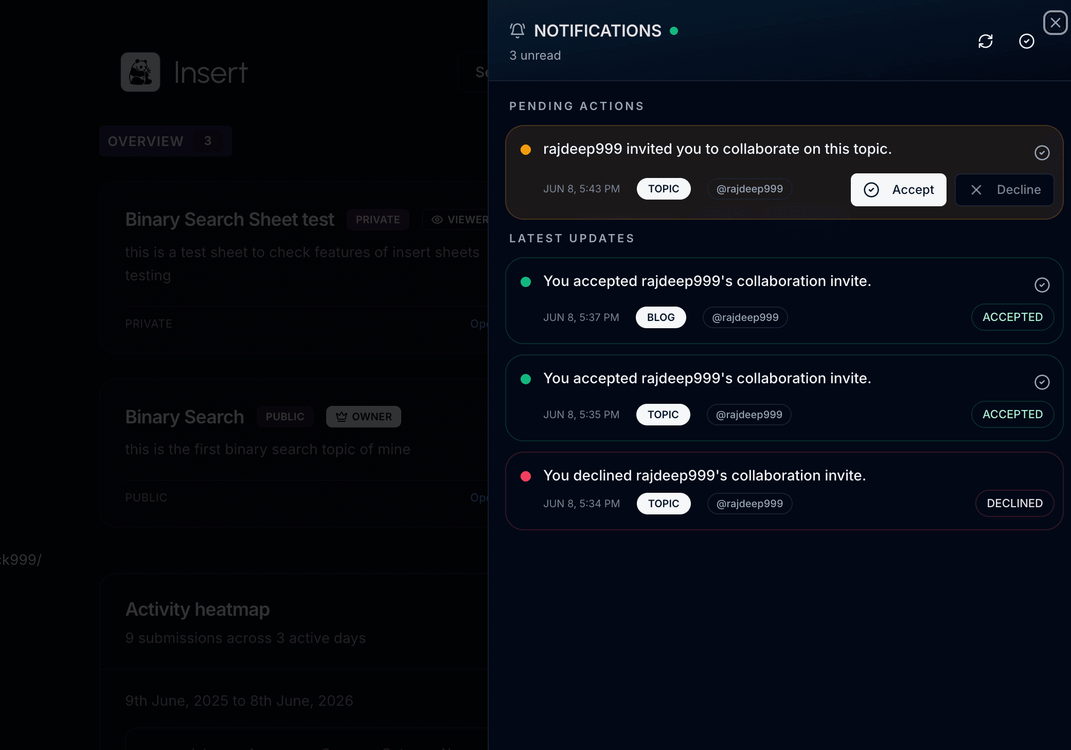Notification UI