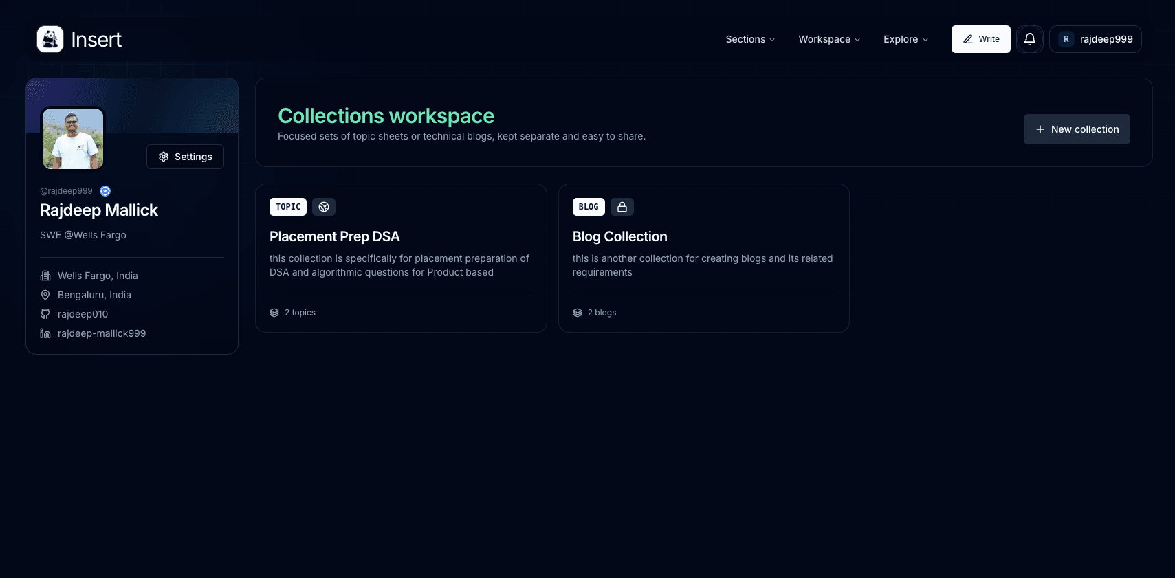 Insert Collection V2 directory